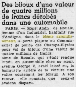 Les bijoux d'une aristocrate du XVIème arrondissement