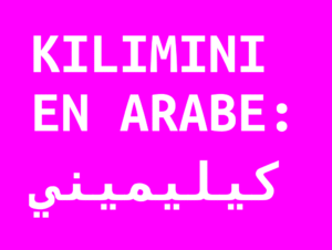 Traduction de kilimini en arabe = كيليميني