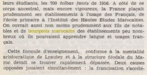 L'éducation des bourgeois marocains