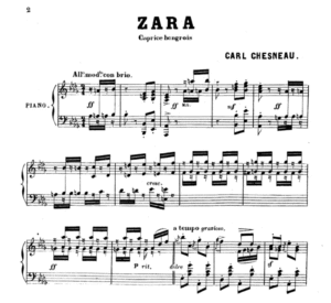 Zara au piano